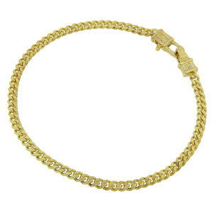 美品 TOMWOOD トムウッド curb bracelet m gold 6.5 ブレスレット 小物 レディース シルバー925/18K ゴールド 金メッキ