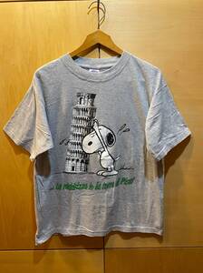 ビンテージ PEANUTS ピーナッツ スヌーピー Tシャツ 古着 ピサの斜塔