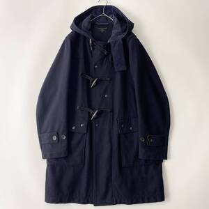 ENGINEERED GARMENTS size/S (qf) エンジニアードガーメンツ ウール メルトン ダッフルコート パーカー ネイビー 紺 アメリカ製 USA COAT