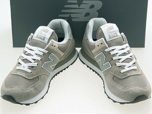 新品/NEW BALANCE/ニューバランス/WL574EVG/レディースモデル/GRAY/グレー/ECOGREENスエード/ワイズB/24.0cm