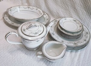 NORITAKE 食器 まとめ Noritake ノリタケ ポット 大皿 中皿 小皿 昭和レトロ コレクション アンティーク オールド 当時物 食器セット(0913)