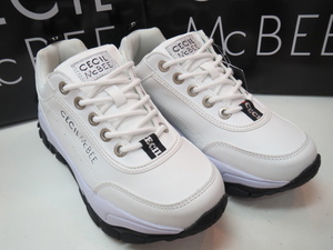 ★新品/即決！★CECIL McBEE セシルマクビー 200 WHT Lサイズ（24,0cm)