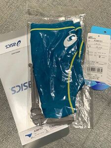 アシックス ASICS メンズ 競泳水着 競パン XL O サイズ ASM-101 D ターコイズ イエロー 未開封 新品 希少品