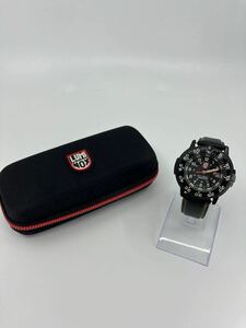 ss002 LUMINOX ルミノックス ネイビーシールズ 3000/3900シリーズ 腕時計 クオーツ アナログ カレンダー　希少レザーバンド　不動品