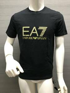 本物 新品 EMPORIO ARMANI アルマーニ Tシャツ 273756 黒黄 S