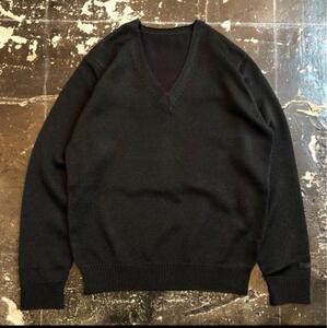 中古 UNDERCOVER Ｖネックニット ブラック UCY4905 [サイズ4：XL] /アンダーカバー/深Vニット/BLACK/KNIT/セーター/長袖/20SS 