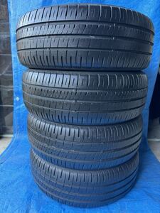 中古　DUNLOP ダンロップ ENASAVE EC204 バリ山 夏タイヤ 205/55r16 91V 4本セット　格安　送料込み　新潟発