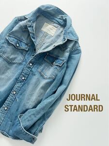 JOURNAL STANDARD ダンガリーシャツ デニムシャツ ヴィンテージ加工 ジャーナルスタンダード