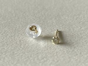 ダイヤモンドピアス 片耳 K18ピアス 0.05ct K18ダイヤモンドピアス