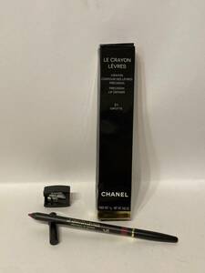 I4F259◆ シャネル CHANEL ル クレイヨン レーヴル リップライナー ペンシル 21 グリオット リップペンシル 1g シャープナー付き