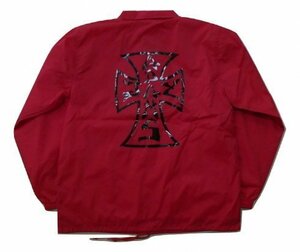 JB即決 JAY ADAMS ジェイ・アダムス O.G CROSS COACH JACKET オリジナルクロス ナイロン コーチジャケット RED 赤 レッド XLサイズ 新品