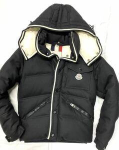 中古 モンクレール ダウンジャケット MONCLER 820-091-41338-50 ウール ブラック S レディース　54114