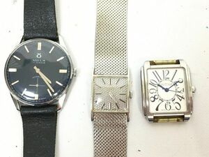 1円 ジャンク品 ミリス サントノーレ ジュベニア クオーツ 手巻き 腕時計 セット EV729