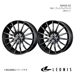 LEONIS/NAVIA 05 レガシィアウトバック BS9 アルミホイール2本セット【18×7.0J 5-114.3 INSET47 BPB】0036277×2