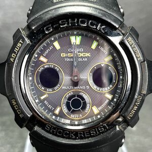 CASIO カシオ G-SHOCK ジーショック AWG-100BC-1A 腕時計 アナデジ タフソーラー 電波ソーラー 多機能 カレンダー ブラック ラバーベルト