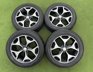 ◆ 希少！スバル フォレスター SJ5/SJG 純正 ◆18x7J+48/PCD:100/5穴◆4本セット.YOKOHAMA.225/55R18