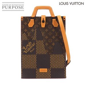 新品同様 ルイ ヴィトン LOUIS VUITTON ジャイアント ダミエ モノグラム 2way ミニ トート ショルダー バッグ NIGO コラボ N40355 90260222