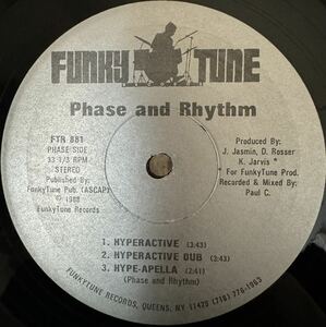 激レア Phase and Rhythm HYPERACTIVE BRAINFOOD Paul C DJ koco kiyo muro shige ランダム ラップ ミドルスクール 1988 レコード