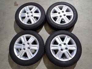 YS14653【送料無料155/65R14】ダイハツ純正 タント ミライース ムーブなどに 中古スタッドレス ●14×4.5J 100/4H ET45●1円スタート