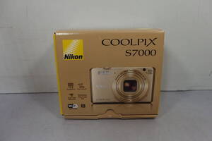 ◆未使用 Nikon(ニコン) ハイエンド デジタルカメラ 光学20倍 COOLPIX S7000 GL(ゴールド) 1600万画素/高速ハイスピード S7000GL