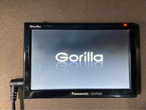 Panasonic Gorilla ポータブルナビ CN-GP530D 2014年製USB電源 取付台座クランプタイプ パーキング解除プラグ ワンセグ走行中視聴可能 