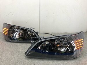 新品未使用　アルテッツァ前期　ウインカーＬＥＤ加工　インナーブラック2液ウレタン塗装　ＬＥＤウインカーヘッドライト　T7689