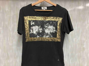 ジャンク VIVIENNE WESTWOOD man ヴィヴィアン ウエストウッド VW-LP-79739 半袖Tシャツ ブラック サイズ44