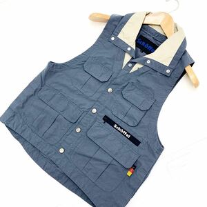 Schoffel ショッフェル ドイツ 多機能ベスト コットンベスト スキーウェアインナー Sサイズ グレー系 アウトドアスポーツウェア■BE127