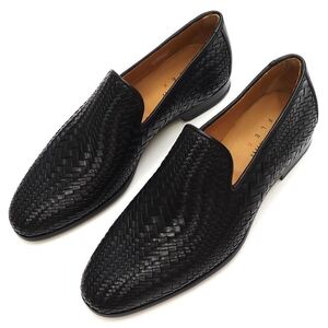 G04288 新品 MAGNANNI/FLEX レザーシューズ スリッポン 【サイズ：39】 ブラック マグナーニ