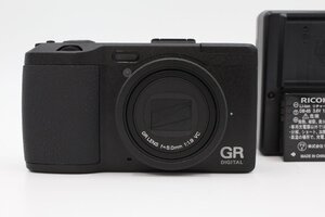 ＜＜シャッター数2,329回！！＞＞【訳アリ美品】RICOH リコー デジタルカメラ GR DIGITAL IV 175720 ブラック #LE2024657