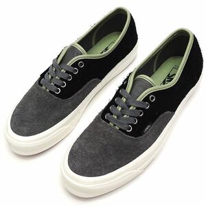 I0513S 未使用品 VANS/AUTHENTIC レザー スニーカー 【サイズ：US10.5(28.5cm)】グレー/ブラック オーセンティック バンズ ボタナイズ