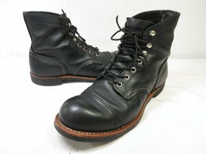 超美品 【レッドウィング RED WING SHOES】 2020年製 現行タグ 8084 アイアンレンジャー ブーツ 靴 (メンズ) size26 ブラック □30MZA6114