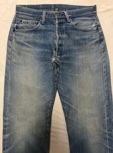 70S LEVIS リーバイス501 66後期 縦落ち 8% 色落ち抜群 表記W32インチ リペア済み【他にもヴィンテージ出品中！】