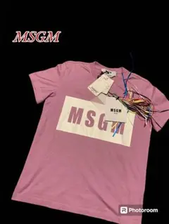 新品タグ付】大特価】MSGM Tシャツ　パープル　ピンク