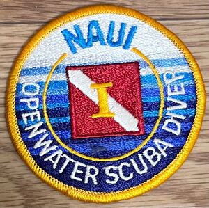 ライセンス刺繍　ワッペン　ナウイ　NAUI 『OPENWATER SCUBA DIVER Ⅰ』スキューバダイビング