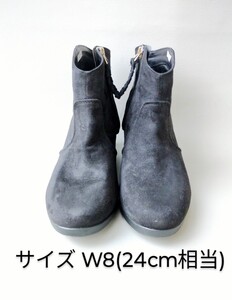 CROCS クロックス W8 24cm相当 サイドゴアブーツ ショートブーツ スエード