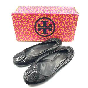 TORY BURCH トリーバーチ フラットシューズ バレエシューズ ブラック サイズ6 箱付き 