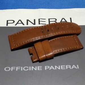 OFFICINE PANERAI 正規 オフィチーネ パネライ 純正 ブラウン 茶 ストラップ ベルト BA 尾錠 ピン バックル 24 / 22 mm ゴールド カーフ