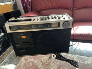 SONY ソニー CF-1990 クラシックなモノラル ラジカセ FM/SW/MW 3バンド中古動作品メンテナンス済み