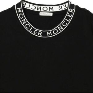 ★定価56,100円★ 現行モデル 最新作 MONCLER 半袖Tシャツ Ｍ　モンクレール ブラック ワッペン ロゴ ワッペン 国内正規品 入手困難 完売品