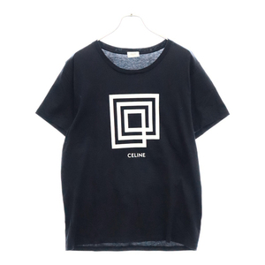 セリーヌ 19SS Labyrinthe Show Invitation Tee 2X308605G ラビリンスショーインヴィテーション Tシャツ 半袖カットソー プリント ブラック