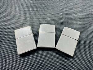 ★Zippo(ジッポー)オイルライター　スターリングシルバー3点セット/喫煙グッズ/着火未確認【中古】