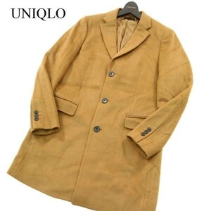 UNIQLO ユニクロ 秋冬 ウール カシミヤ★ チェスター コート Sz.M　メンズ　A1T15139_C#N