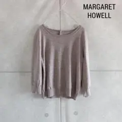 MARGARET HOWELL バックボタン 七分丈 ウールニット X3139