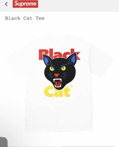 Supreme Black Cat Tee White L 24SS