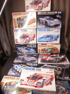 プラモデル大量！TAMIYA！タミヤ！1/24！ザウバーメルセデスC9！ポルシェ956！ジャガーXJR！マツダ787！TOYOTAトヨタ他！　　検フェラーリ