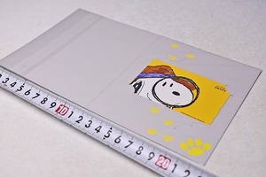 SNOOPY ★ スヌーピー ★ テレホンカード ★ THE ENCYCLOPEDIA ★ 50度数 ★ ピーナッツ ★ PEANUTS ★ 黄色 ★ 虫眼鏡 ★ 中古品 未使用 2