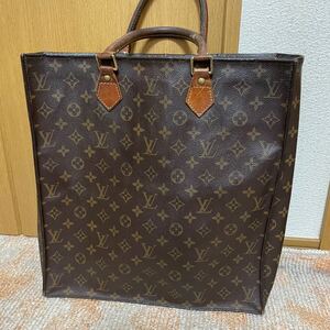 LOUIS VUITTON ルイヴィトン サックプラ トートバッグ モノグラム ハンドバッグ ブラウン