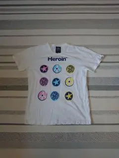 Heroin Skateboards Tシャツ ホワイト