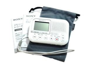 【通電のみ確認済】SONY/ソニー ICD-LX31 メモリーカードレコーダー ICレコーダー 卓上 録音 SDカード (49044S2)